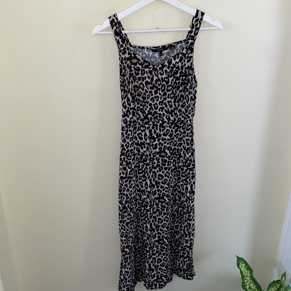 Vero Moda Leopard Print Sand Dress Size XS - Picture 4 of 12